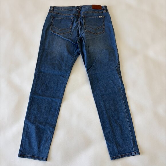 Vans Jean Womens 31 Blue Slim Fit Mid-Rise Stretch Denim - Picture 4 of 13